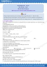 Đề thi học kì 1 Hóa 11 Chân trời sáng tạo - Đề số 4